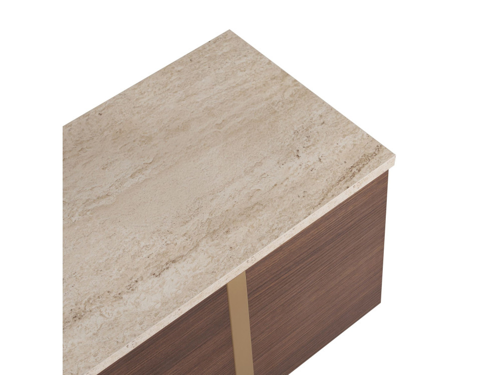 Houten tv-meubel "Onera" - 180 x 30 x 50 cm - Travertijn