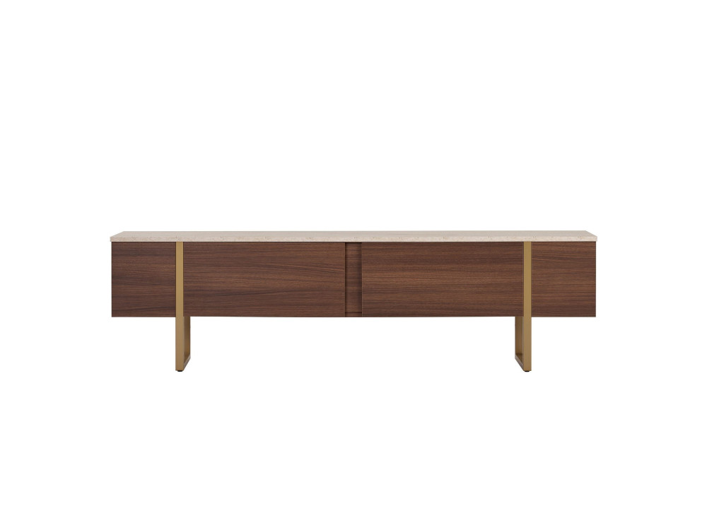 Houten tv-meubel "Onera" - 180 x 30 x 50 cm - Travertijn