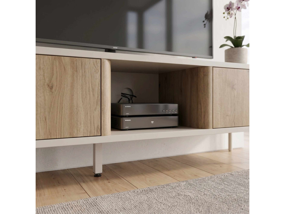 Houten tv-meubel "VENTRO" - 150 x 36 x 40 cm - Beige