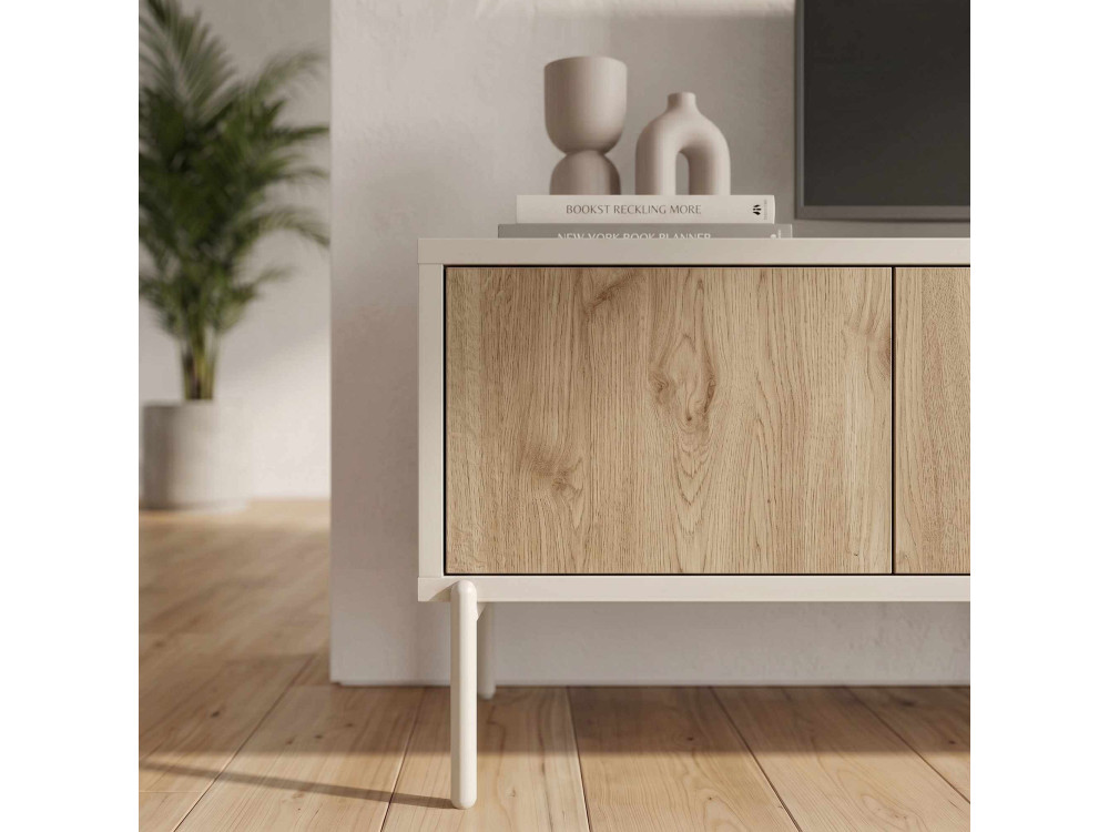 Houten tv-meubel "VENTRO" - 150 x 36 x 40 cm - Beige