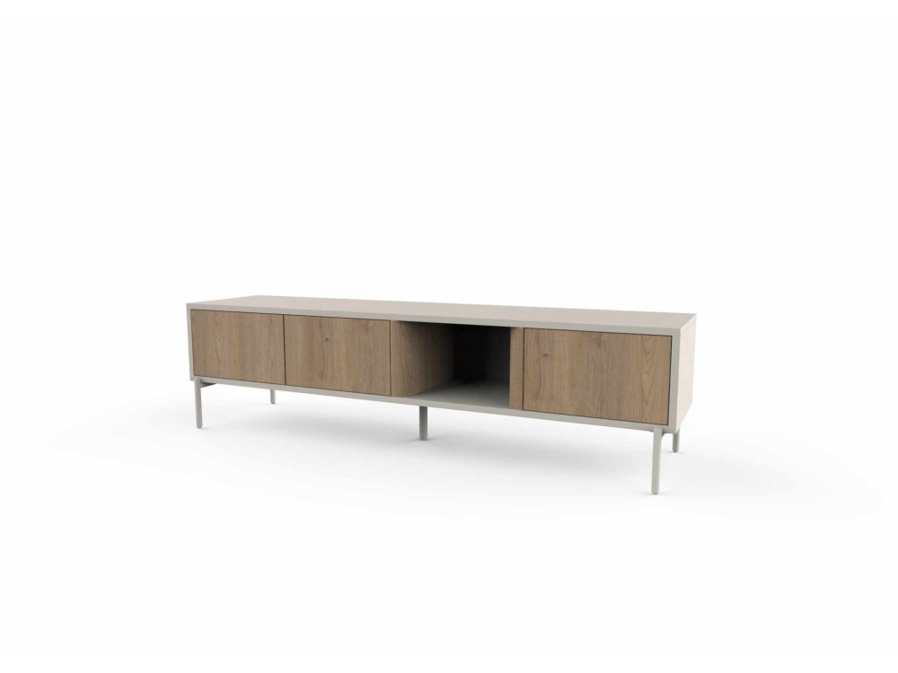 Houten tv-meubel "VENTRO" - 150 x 36 x 40 cm - Beige
