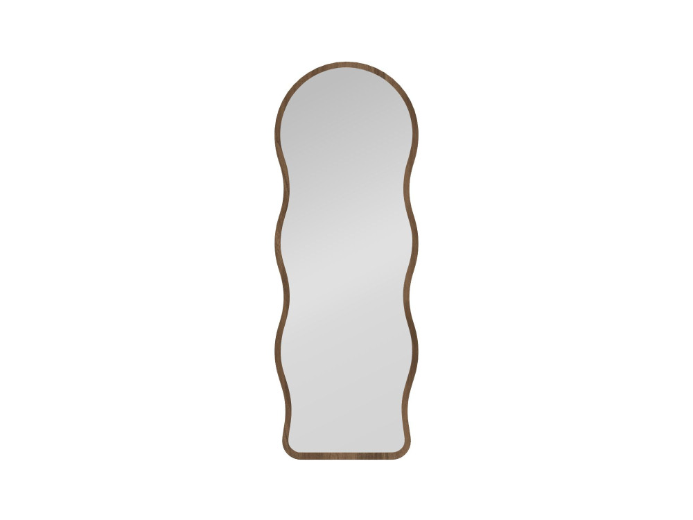 Houten staande spiegel "Asial" - 50 x 2 x 160 cm - notenhout