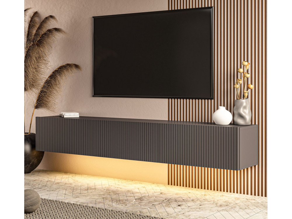 Houten tv-meubel "Ada" - 180 x 31 x 29 cm - Antraciet