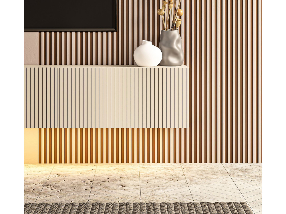 Houten tv-meubel "Ada" - 180 x 31 x 29  cm - Grijs