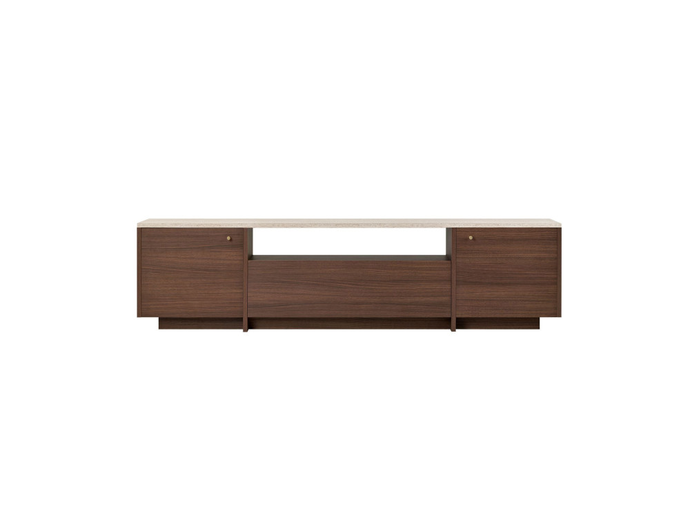 Houten tv-meubel "Alvar" - 180 x 35 x 46 cm - Travertijn
