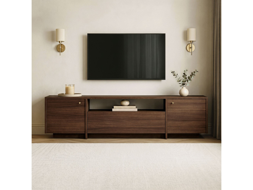 Houten tv-meubel "Alvar" - 180 x 35 x 46 cm - Bruin