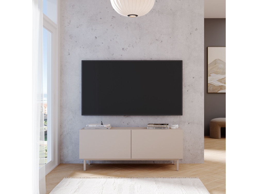Houten tv-meubel "Coast" - 120 x 47,3 x 36,8 cm - Zandkleur
