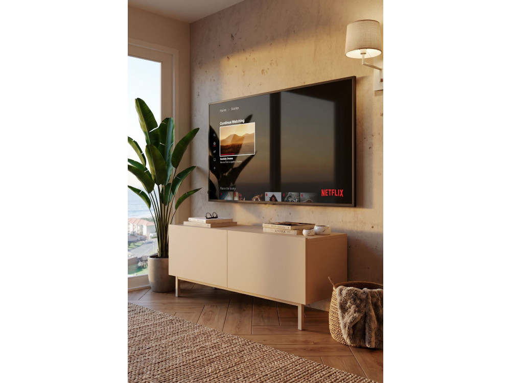 Houten tv-meubel "Coast" - 120 x 47,3 x 36,8 cm - Zandkleur