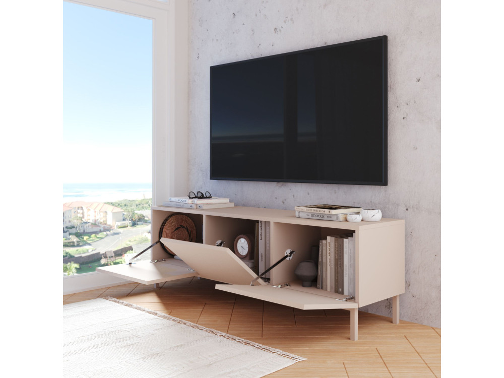 Houten tv-meubel "Coast" - 150 x 37 x 48 cm - Beige