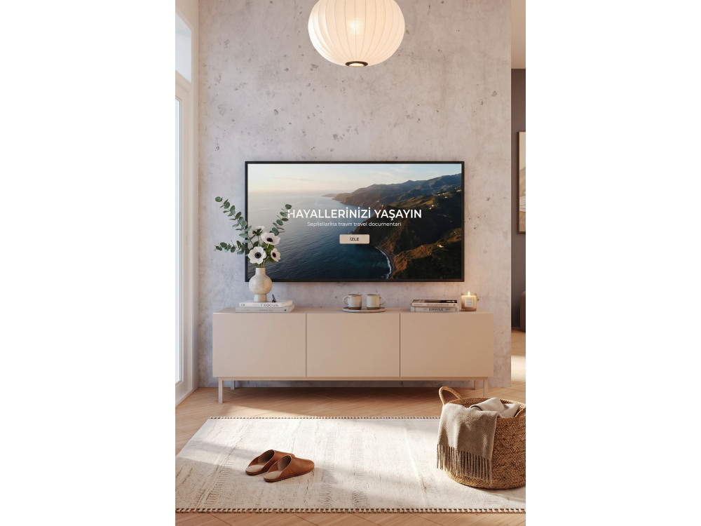 Houten tv-meubel "Coast" - 150 x 37 x 48 cm - Beige