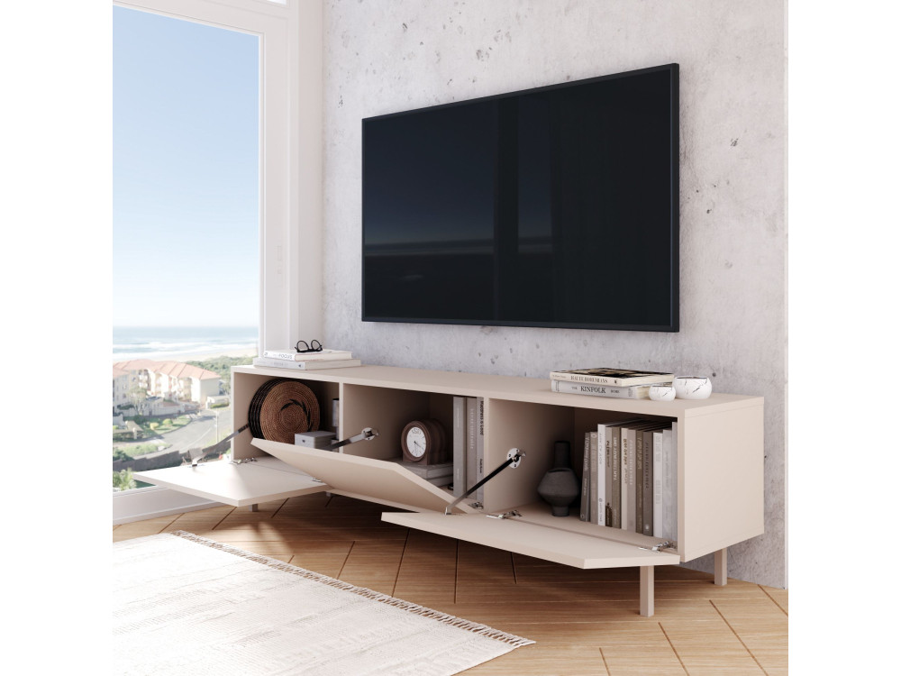 Houten tv-meubel "Coast" - 180 x 37 x 47 cm - Beige