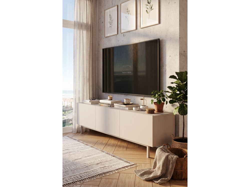 Houten tv-meubel "Coast" - 180 x 37 x 47 cm - Beige