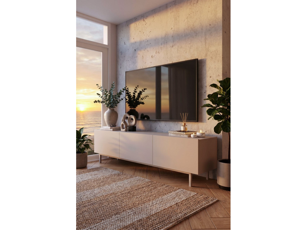Houten tv-meubel "Coast" - 180 x 37 x 47 cm - Beige