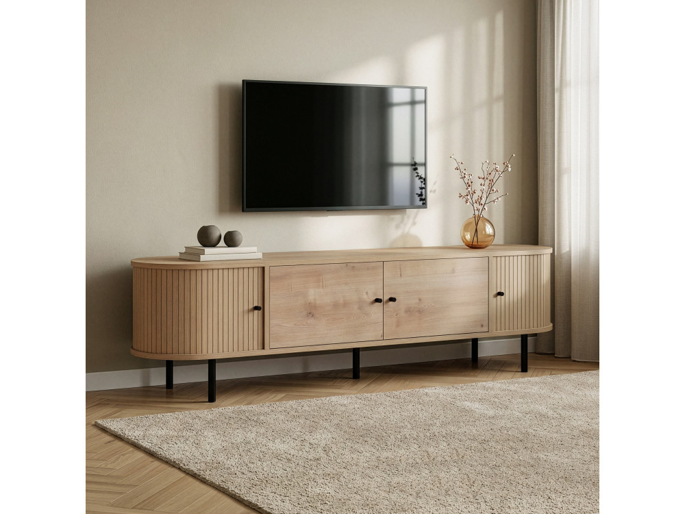 Houten tv-meubel "Gentle" - 180 x 40 x 47 cm - Beige