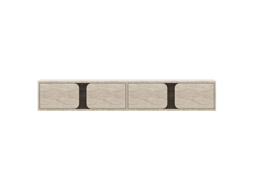 Houten tv-meubel „Helen“ – 180 x 30 x 30 cm – Travertijn