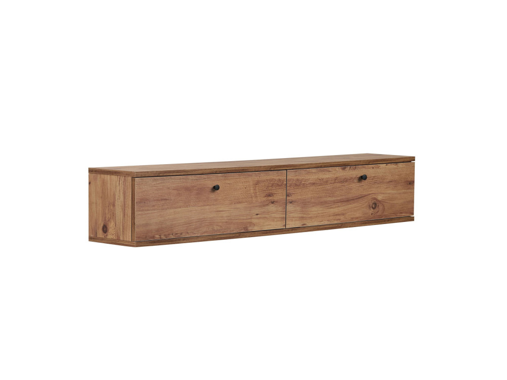 Houten tv-meubel "Ligne 140" - 140 x 25 x 25 cm - Bruin