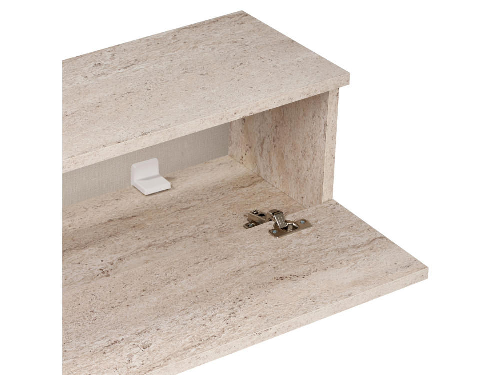 Houten tv-meubel "Ligne 140" - 140 x 25 x 25 cm - Travertijn