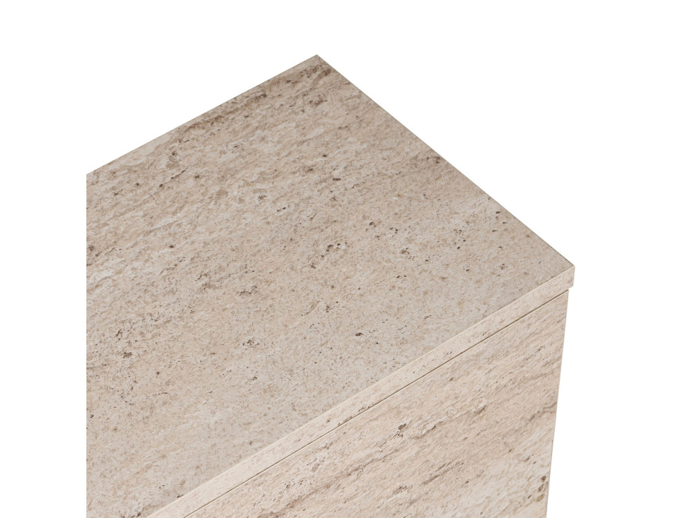 Houten tv-meubel "Ligne 140" - 140 x 25 x 25 cm - Travertijn
