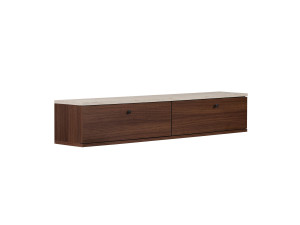 Houten tv-meubel "Ligne 140" - 140 x 25 x 25 cm - Bruin