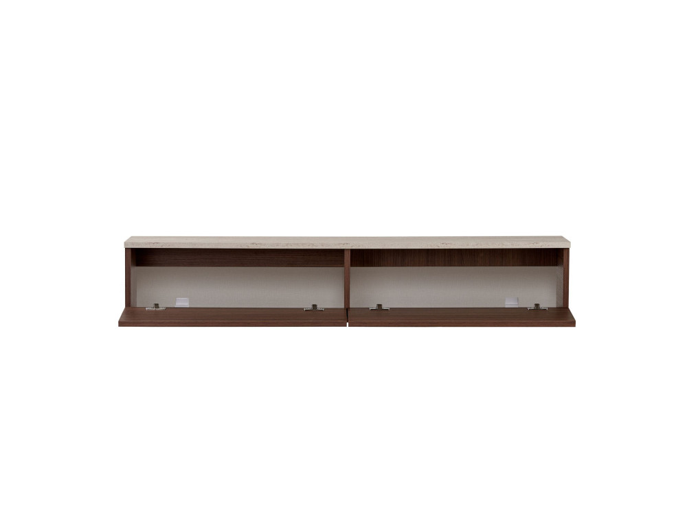 Houten tv-meubel "Ligne 140" - 140 x 25 x 25 cm - Bruin