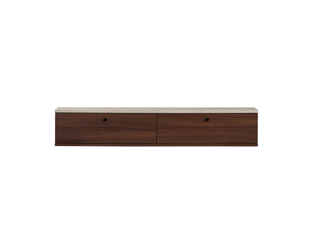 Houten tv-meubel "Ligne 140" - 140 x 25 x 25 cm - Bruin