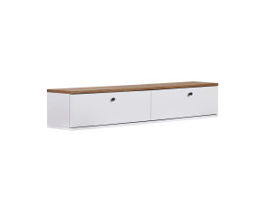 Houten tv-meubel "Ligne 140" - 140 x 25 x 25 cm - Wit