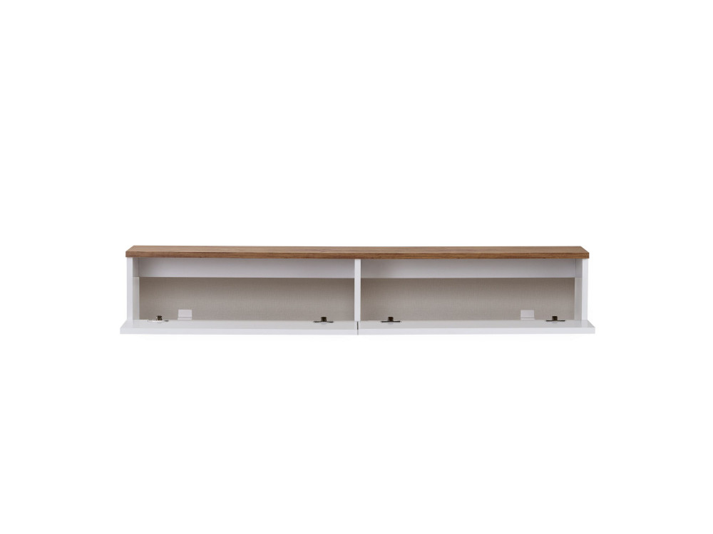 Houten tv-meubel "Ligne 140" - 140 x 25 x 25 cm - Wit