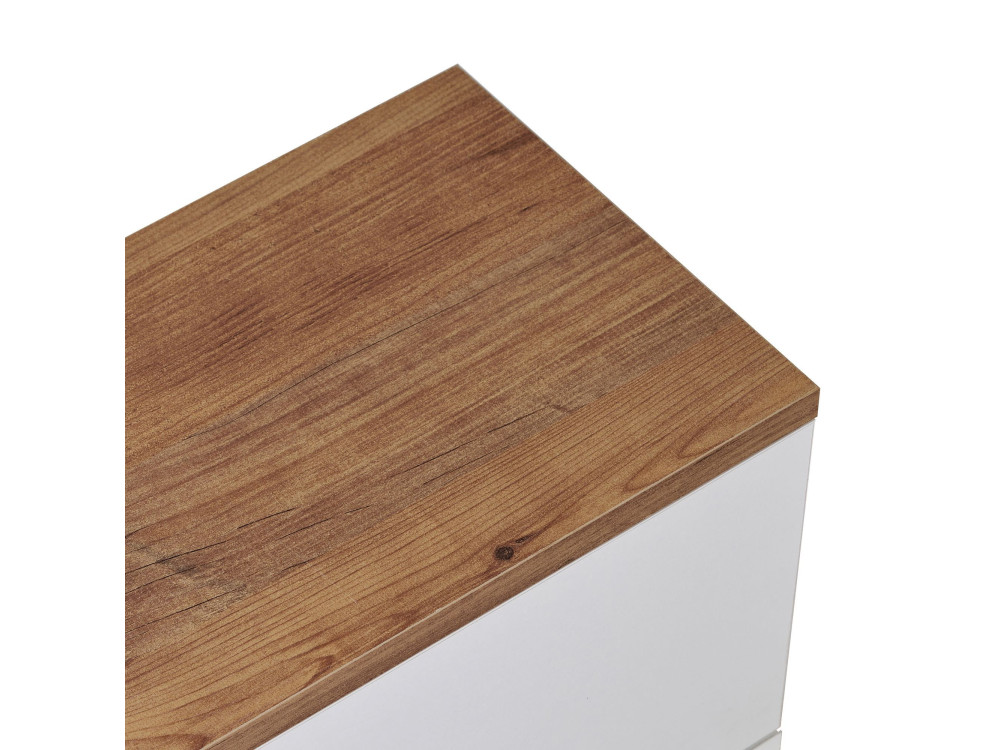 Houten tv-meubel "Ligne 140" - 140 x 25 x 25 cm - Wit