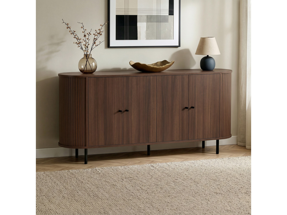 Houten console "Noble" - 180 x 40 x 80 cm - Bruin