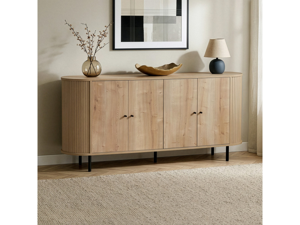 Houten console "Noble" - 180 x 40 x 80 cm - Beige