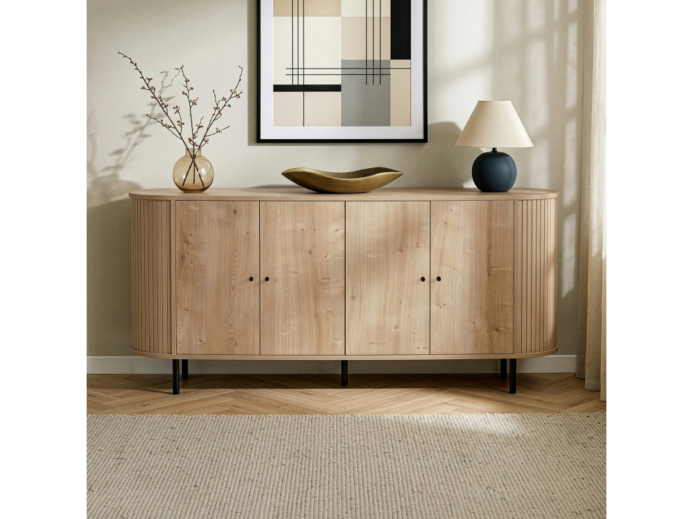 Houten console "Noble" - 180 x 40 x 80 cm - Beige
