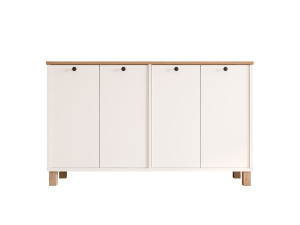 Houten console "Nord" - 120 x 29 x 74 cm - Wit