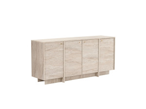 Houten console “Varen” - 180 x 45 x 82 cm - Travertijn