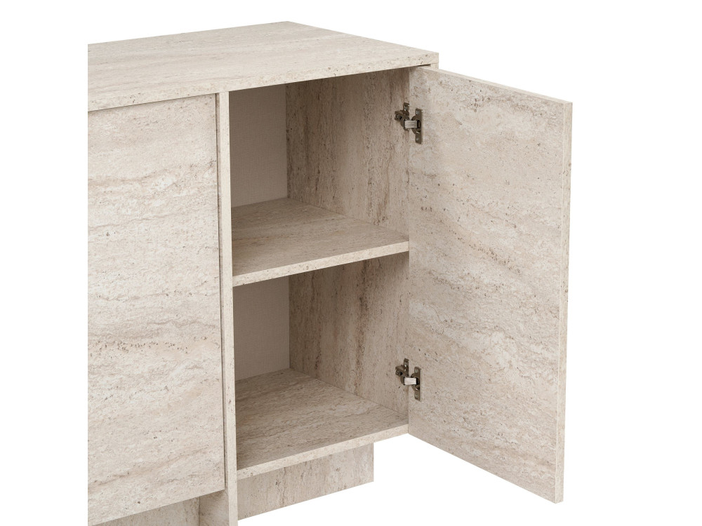 Houten console “Varen” - 180 x 45 x 82 cm - Travertijn