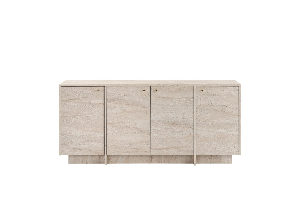 Houten console “Varen” - 180 x 45 x 82 cm - Travertijn