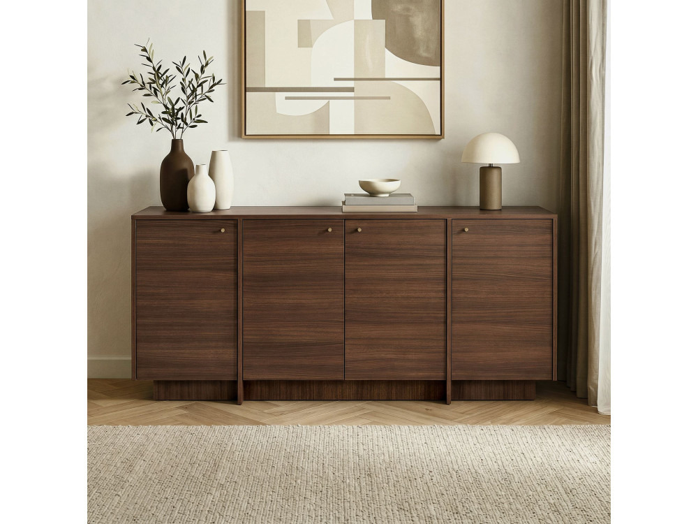 Houten console "Varen" - 180 x 45 x 82 cm - notenhout