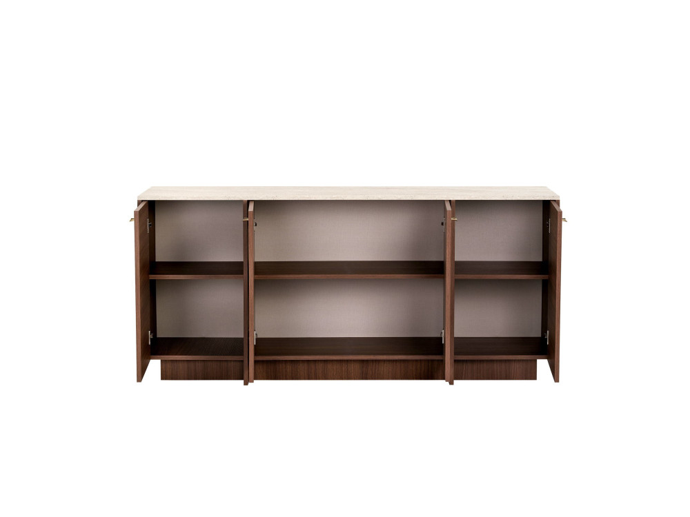 Houten dressoir "Varen" - 180 x 45 x 82 cm - Bruin