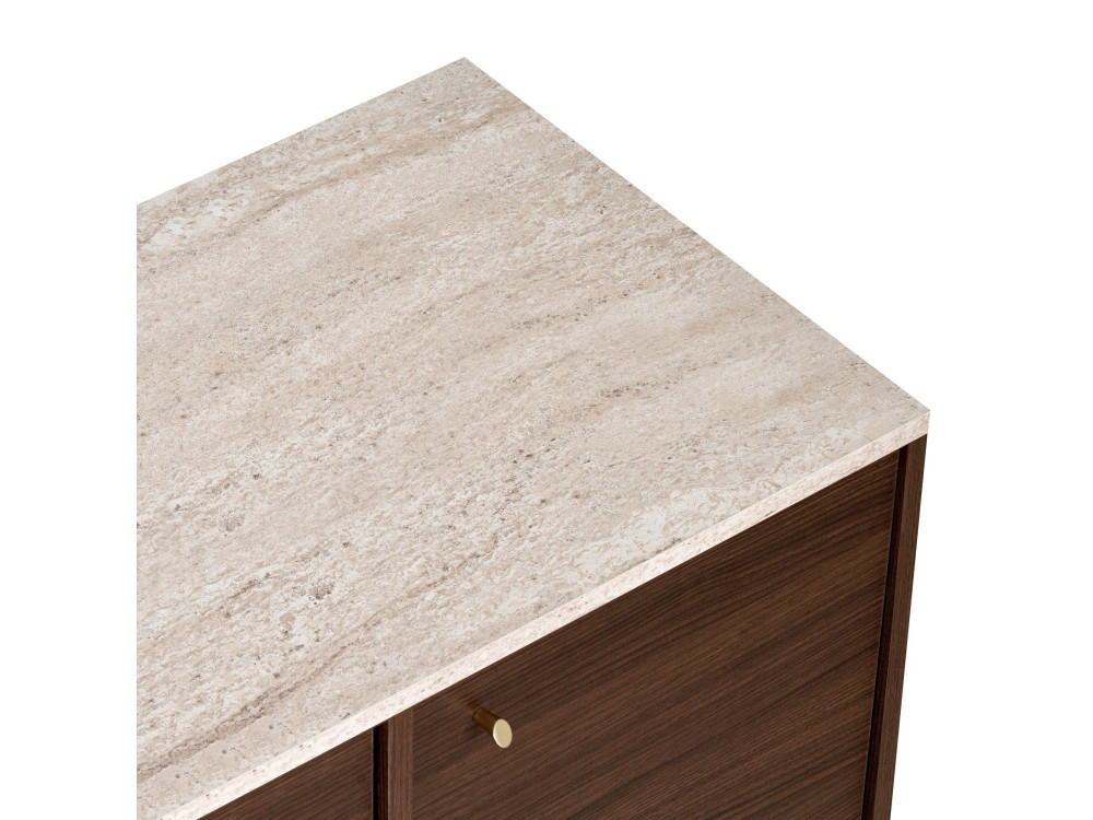 Houten dressoir "Varen" - 180 x 45 x 82 cm - Bruin