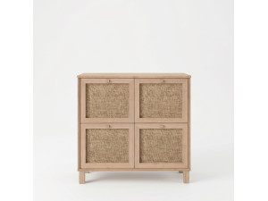 Houten schoenenkast "Dune" - 90 x 35 x 85 cm - Eiken