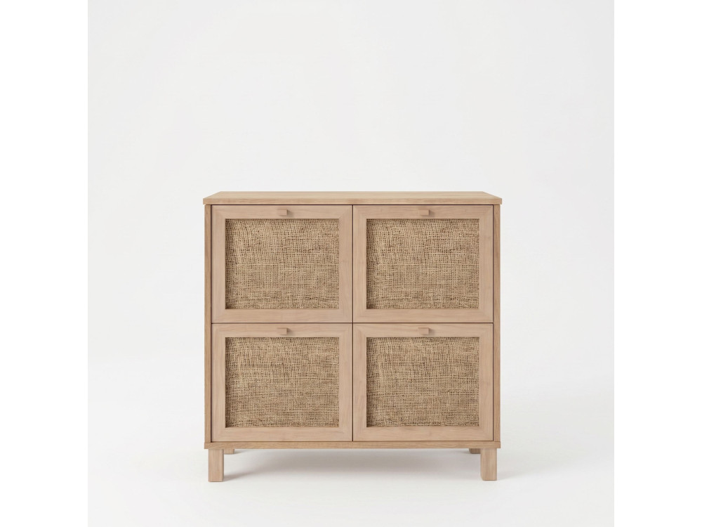 Houten schoenenkast "Dune" - 90 x 35 x 85 cm - Eiken
