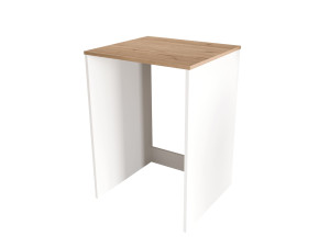 Houten wasmachineonderkast "Nord" - 66 x 60 x 92 cm - Wit