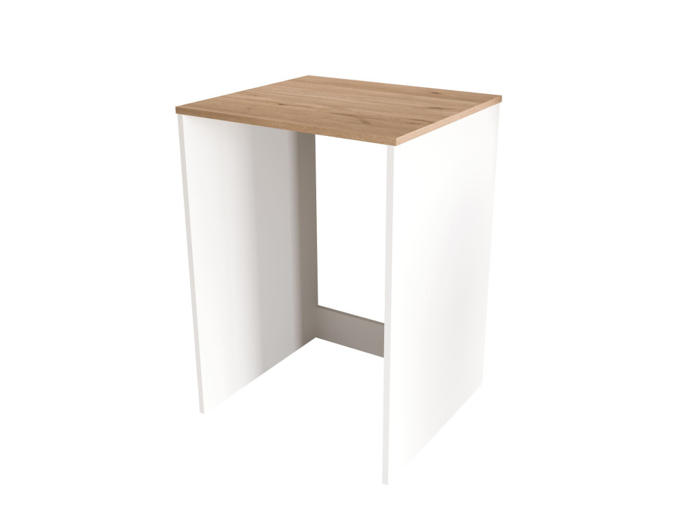 Houten wasmachineonderkast "Nord" - 66 x 60 x 92 cm - Wit