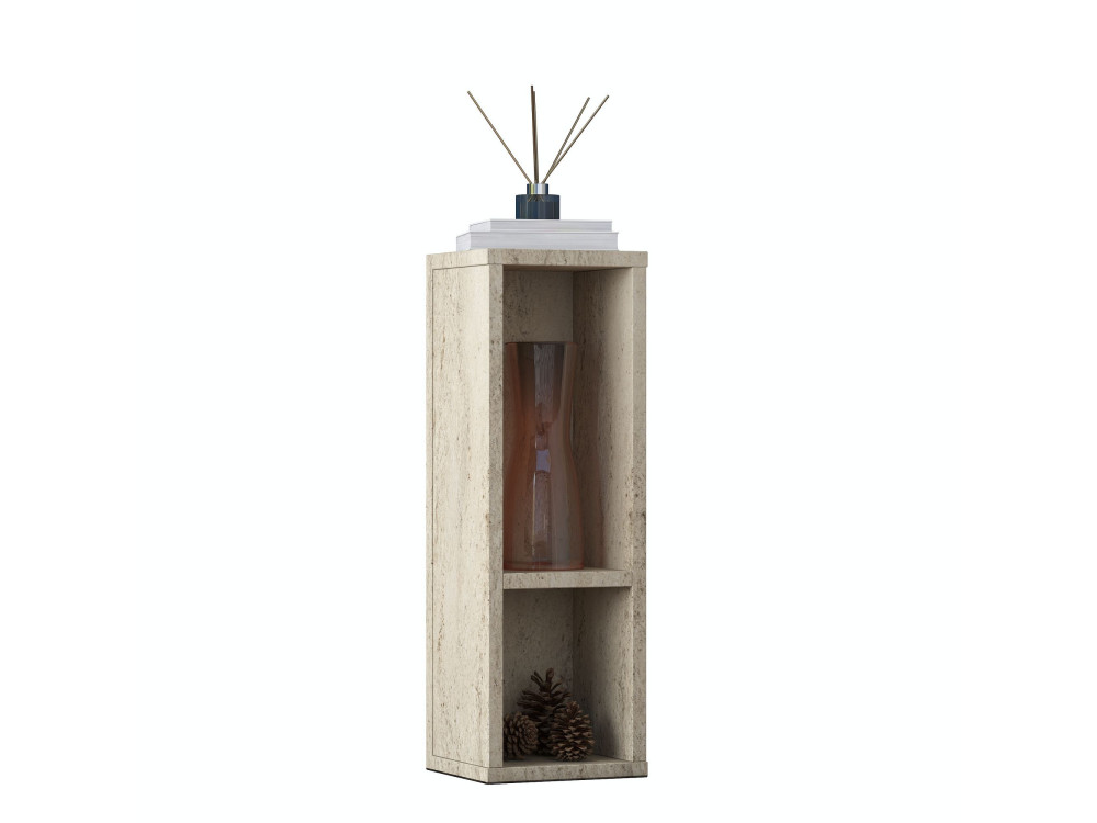 Houten bijzettafel "AD108" - 20 x 18 x 60 cm - Travertijn