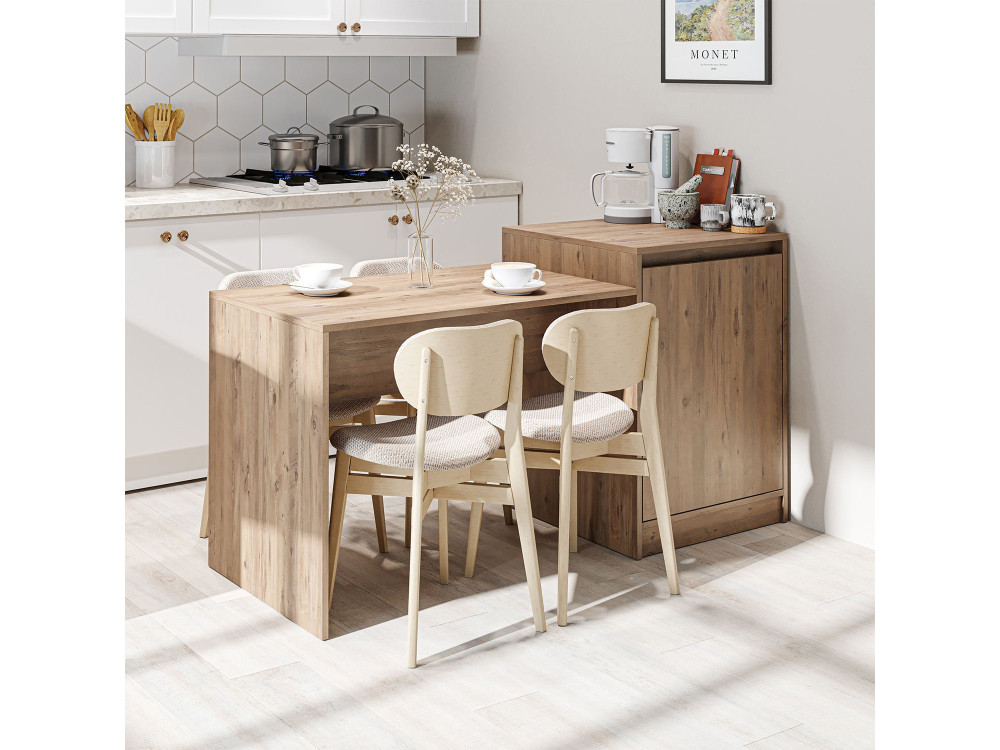 Houten keukentafel "2785" - 160 x 60 x 85 cm - Atlantisch grenen
