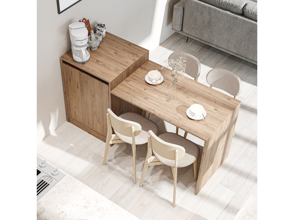 Houten keukentafel "2785" - 160 x 60 x 85 cm - Atlantisch grenen