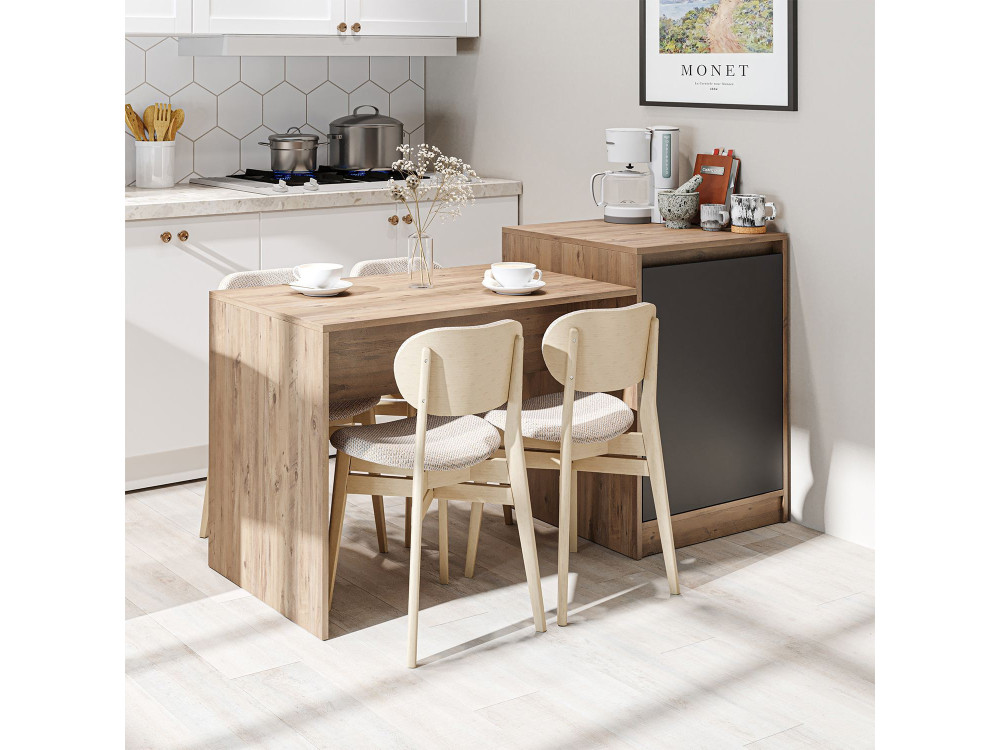 Houten keukentafel "2787" - 160 x 60 x 85 cm - Atlantisch grenen