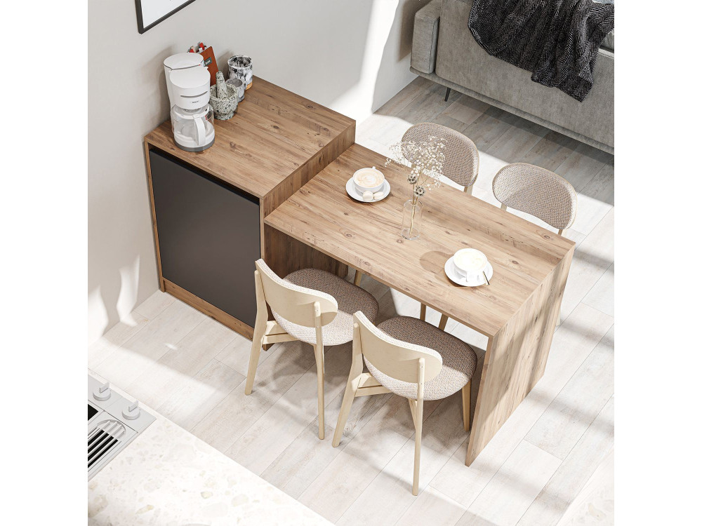 Houten keukentafel "2787" - 160 x 60 x 85 cm - Atlantisch grenen