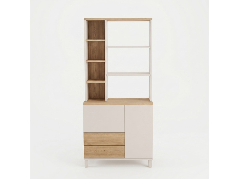 Houten boekenkast "Mood" - 85 x 35 x 188 cm - Beige
