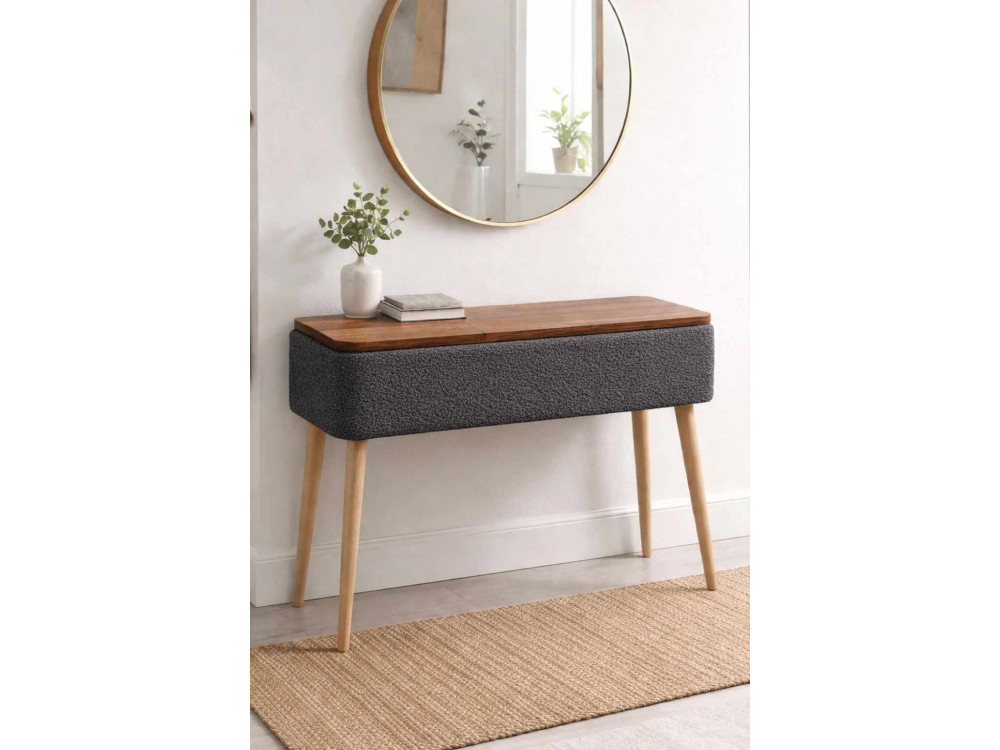 Houten dressoir "Sole" - 90 x 30 x 90 cm - Antraciet