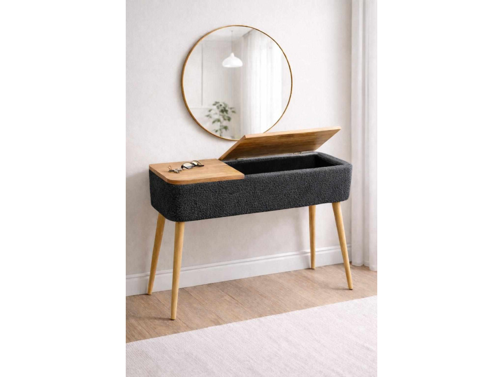 Houten dressoir "Sole" - 90 x 30 x 90 cm - Antraciet